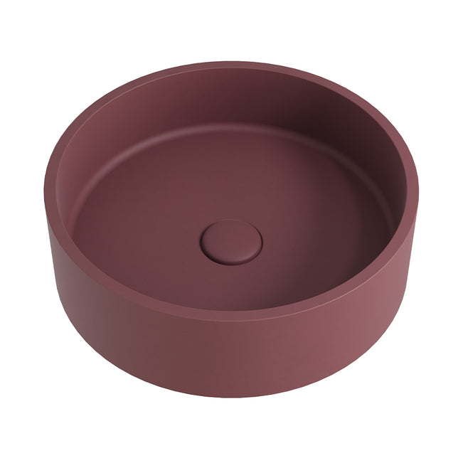 Fienza Jada Round Concrete Above Counter Basin - Mulberry RB199MU