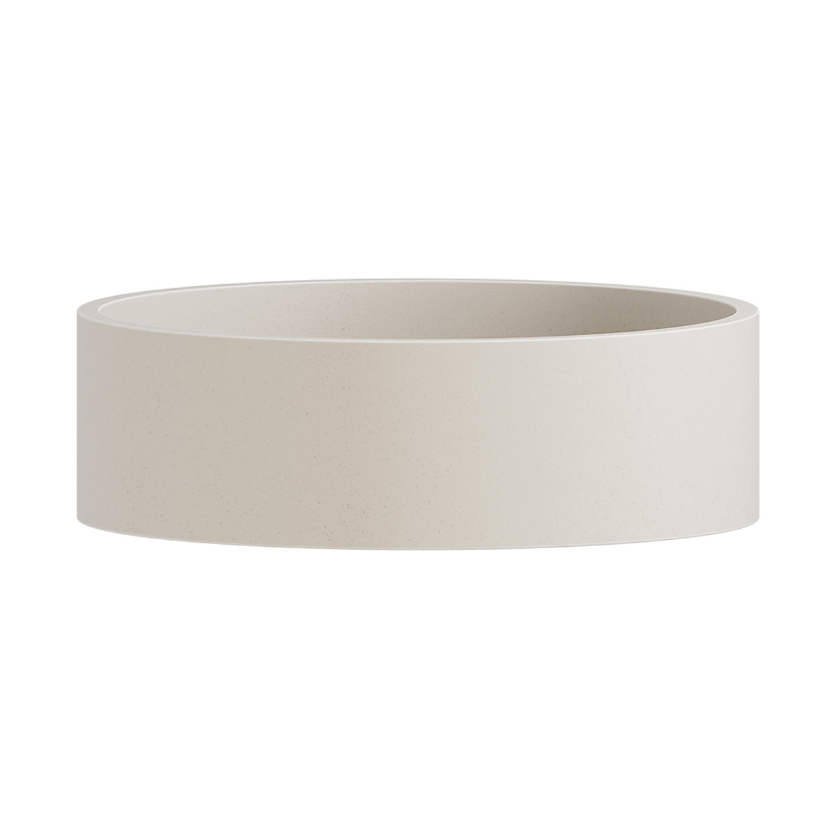 Side Fienza Jada Round Concrete Above Counter Basin - Vanilla RB199V
