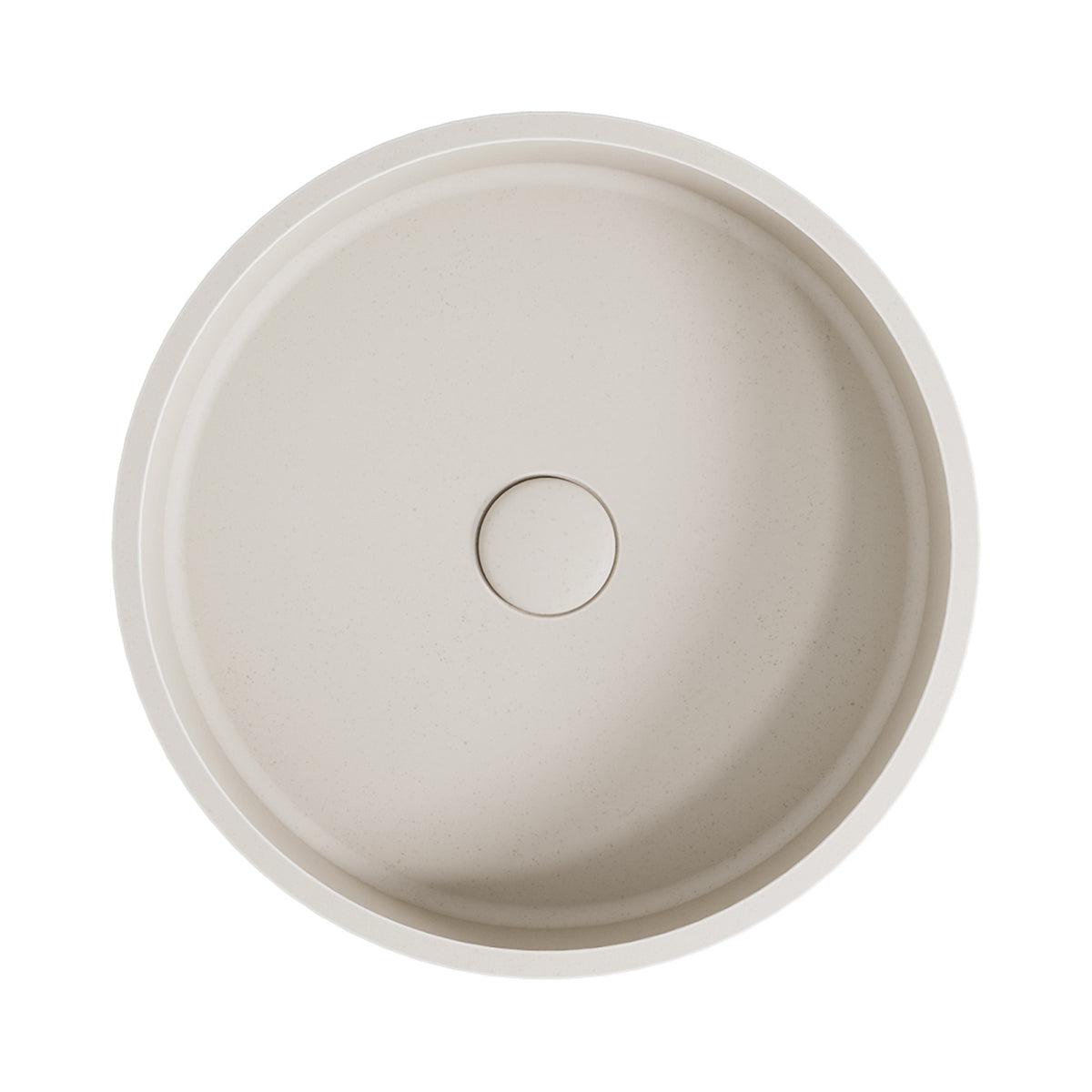 Top Fienza Jada Round Concrete Above Counter Basin - Vanilla RB199V