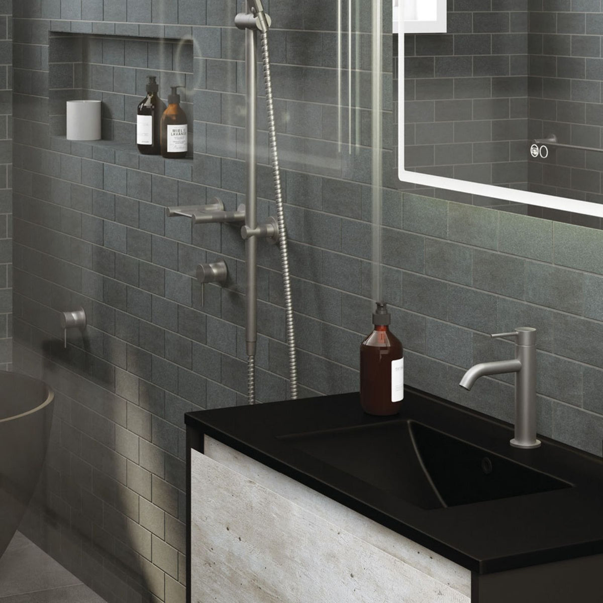 Lifestyle Fienza Kaya Basin Mixer Gun Metal 228103GM-LF - The Blue Space