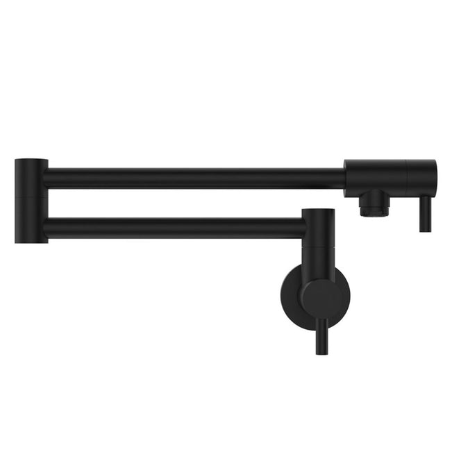 Fienza Kaya Pot Filler Wall Mixer Matte Black 228120B-LF - The Blue Space