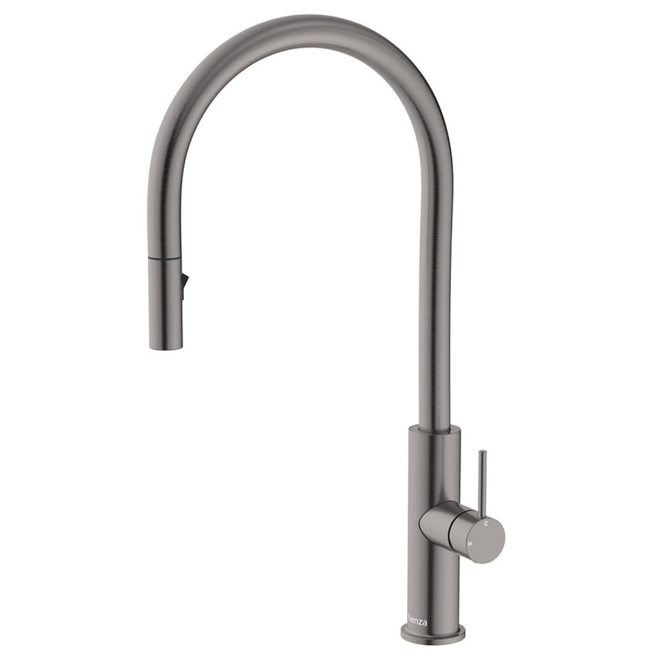 Fienza Kaya Pull Out Sink Mixer Gun Metal
