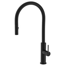 Fienza Kaya Pull Out Sink Mixer Matte Black 228108B-LF - The Blue Space