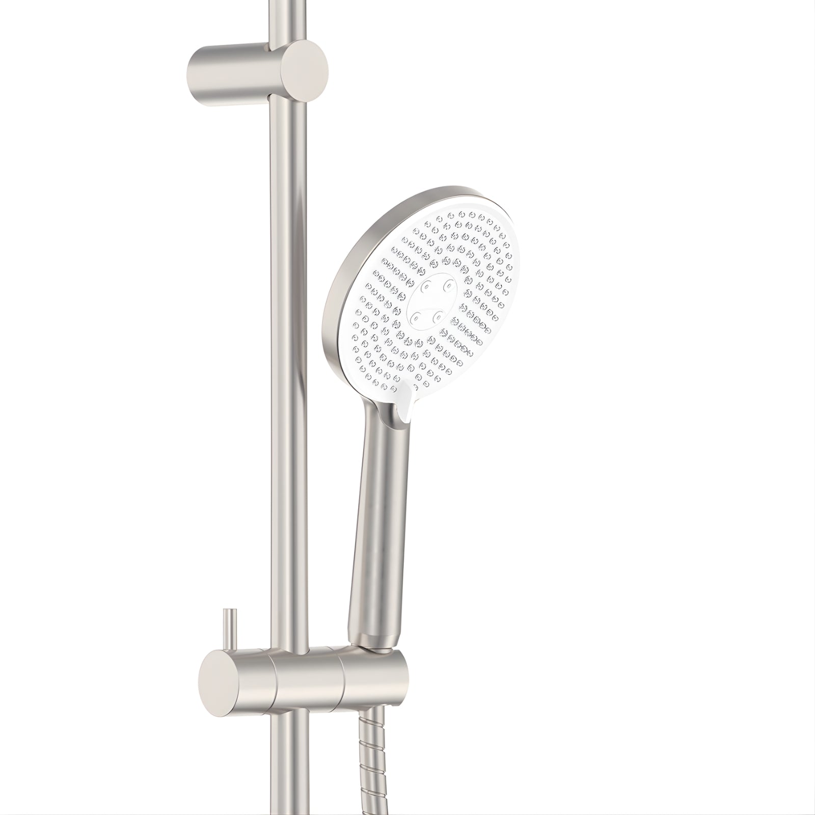 Close Fienza Kaya Retrofit Twin Shower - Brushed Nickel 455101BN - The Blue Space