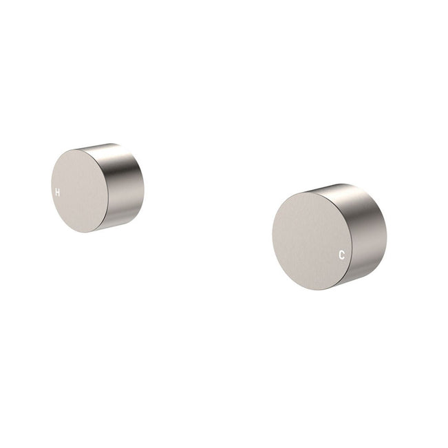 Fienza Kaya Round Wall Taps Brushed Nickel 338104BN-LF - The Blue Space