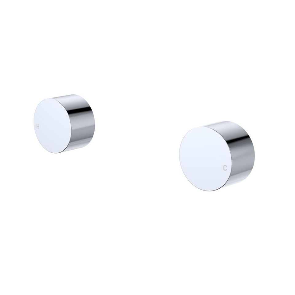 Fienza Kaya Round Wall Taps Chrome