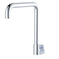 Fienza Kaya Squareline Wall Swivel Outlet Chrome 228122-LF - The Blue Space