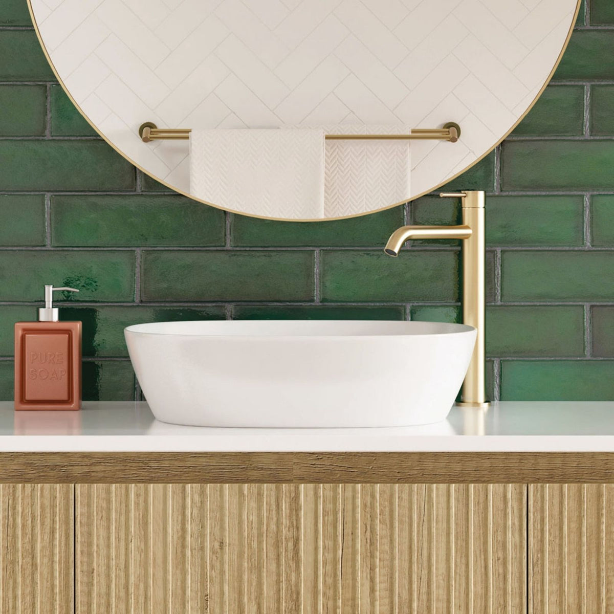 Lifestyle Fienza Kaya Tall Basin Mixer Urban Brass 228107UB-LF - The Blue Space