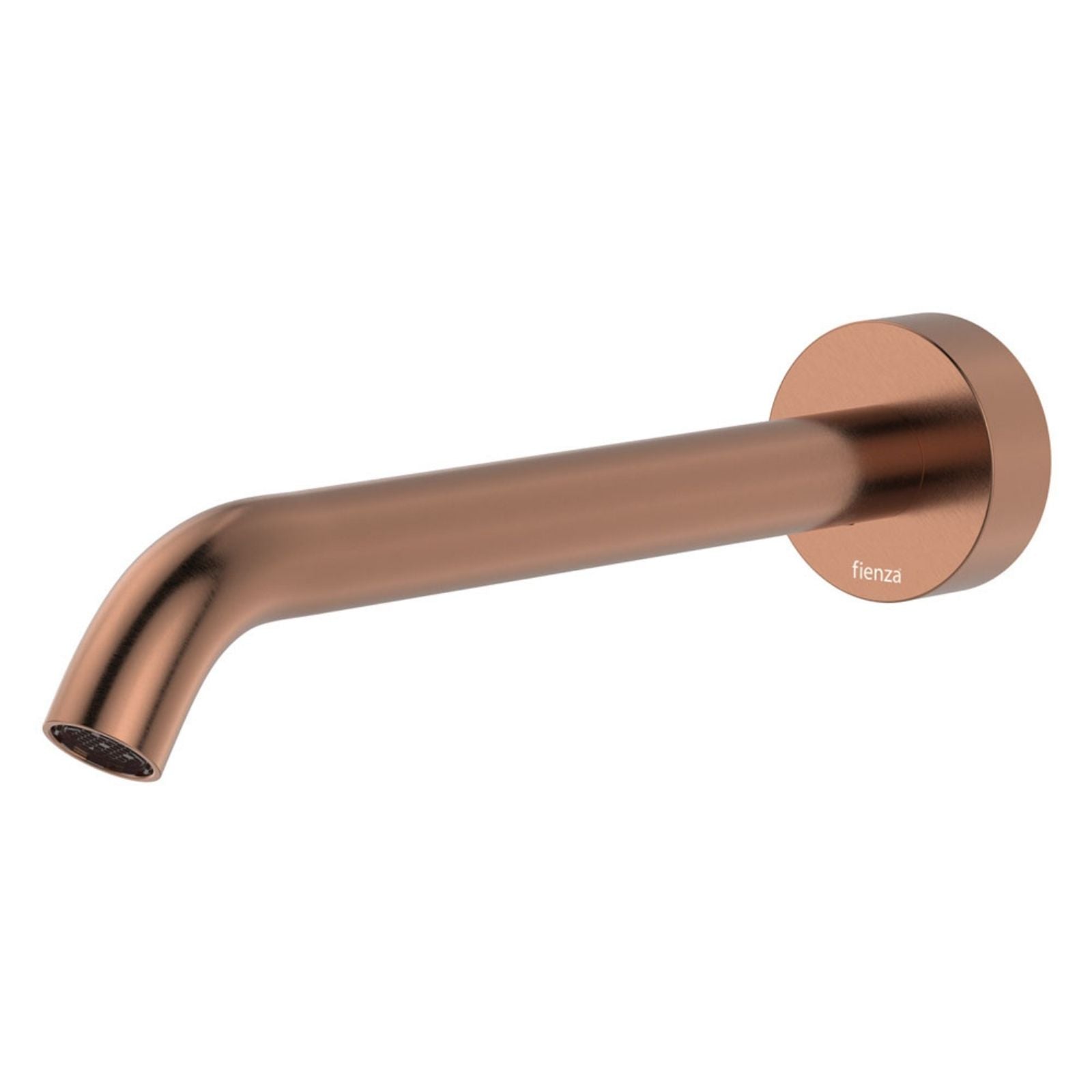 Fienza Kaya Wall Basin/Bath 220mm Outlet Round Plate Brushed Copper 228116CO-LF - The Blue Space