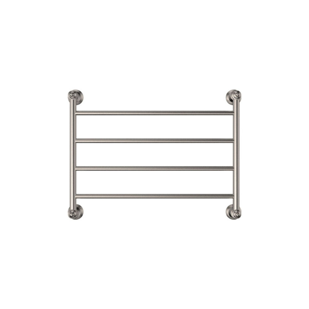 Fienza Lillian Heated Towel Rail 600 x 450mm Brushed Nickel 8106045BN - The Blue Space
