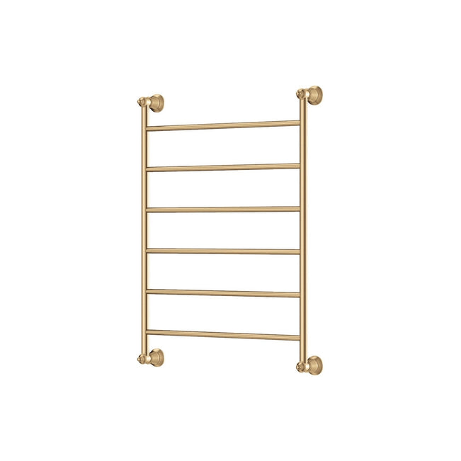 Fienza Lillian Heated Towel Rail 600 x 800mm Urban Brass 8106080UB - The Blue Space