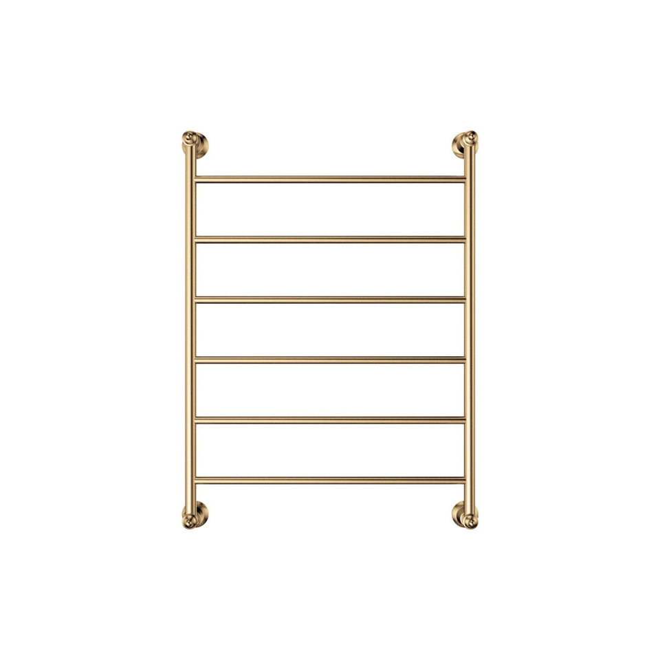 Fienza Lillian Heated Towel Rail 600 x 800mm Urban Brass