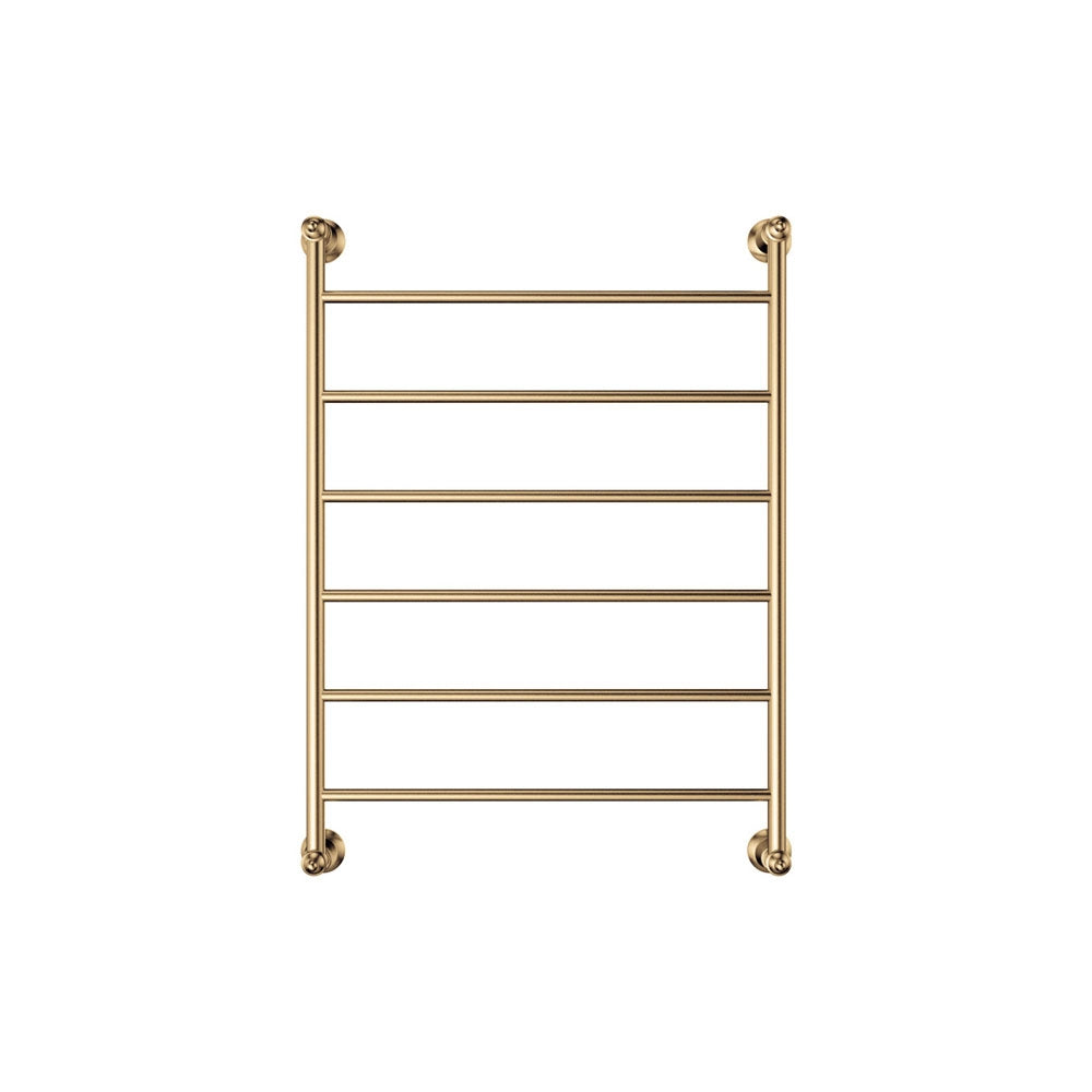 Front Fienza Lillian Heated Towel Rail 600 x 800mm Urban Brass 8106080UB - The Blue Space