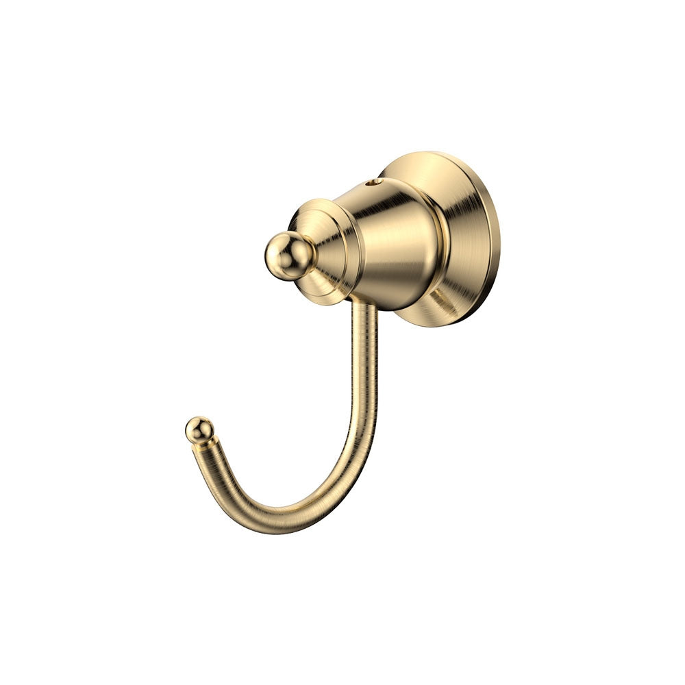 Fienza Lillian Robe Hook Urban Brass 81004UB - The Blue Space