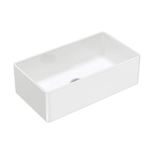 Fienza Olivia Butler Sink Large 835 Reversible Fluted & Flat Fire Clay Gloss White
