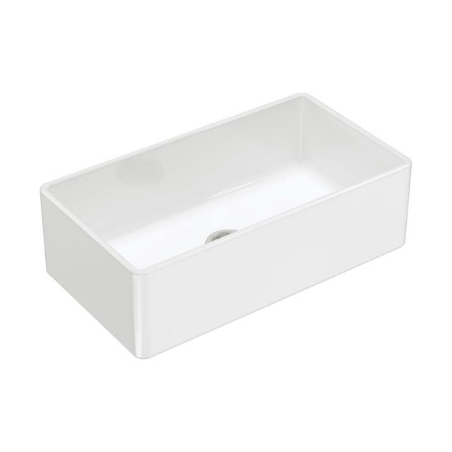 Fienza Olivia Butler Sink Large 835 Reversible Fluted & Flat Fire Clay Gloss White
