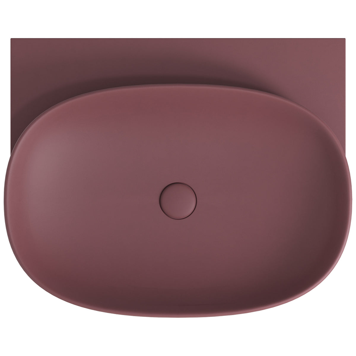 Top Fienza Paloma Pill Concrete Wall Hung Basin - Mulberry RB145MU