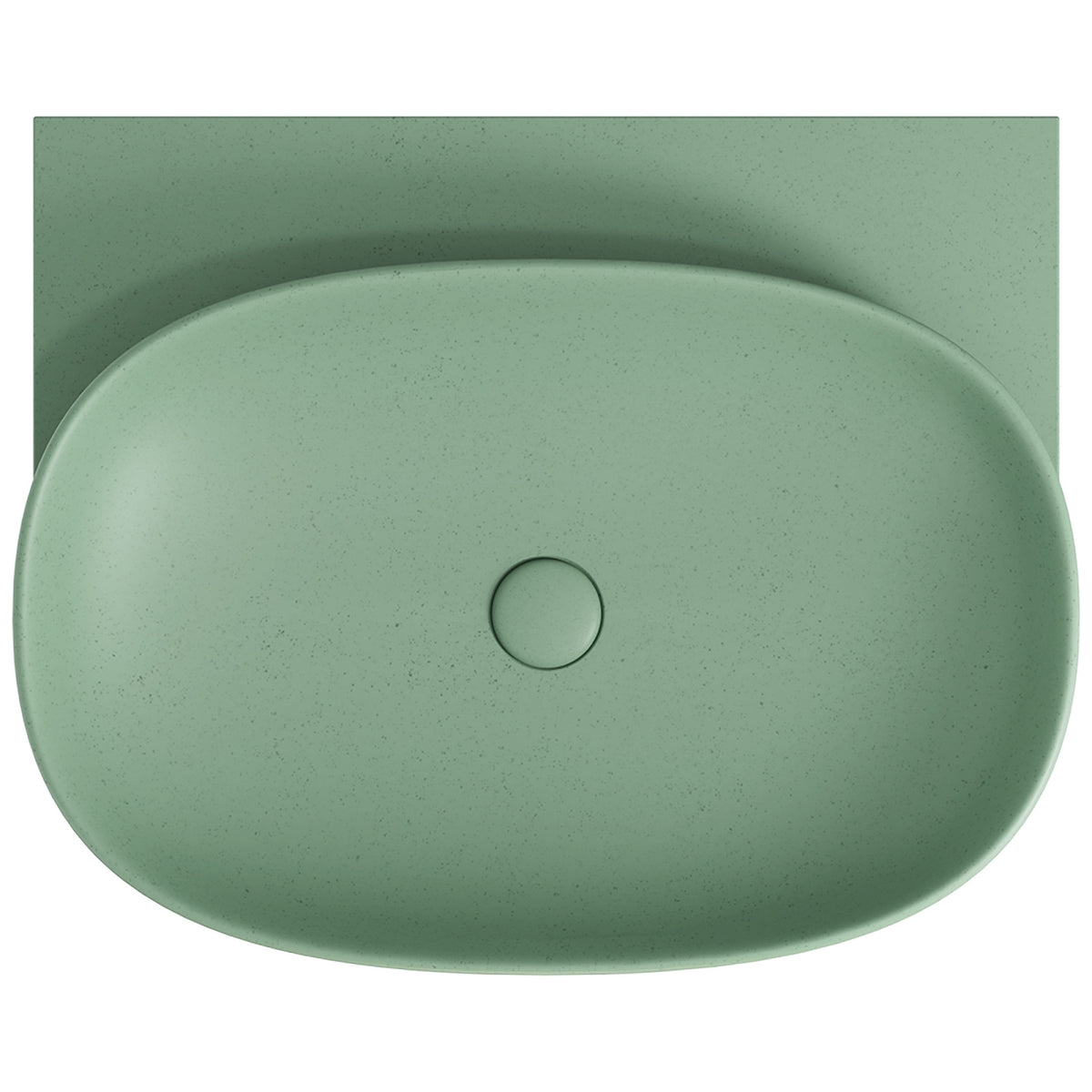 Top Fienza Paloma Pill Concrete Wall Hung Basin - Sage RB145SG