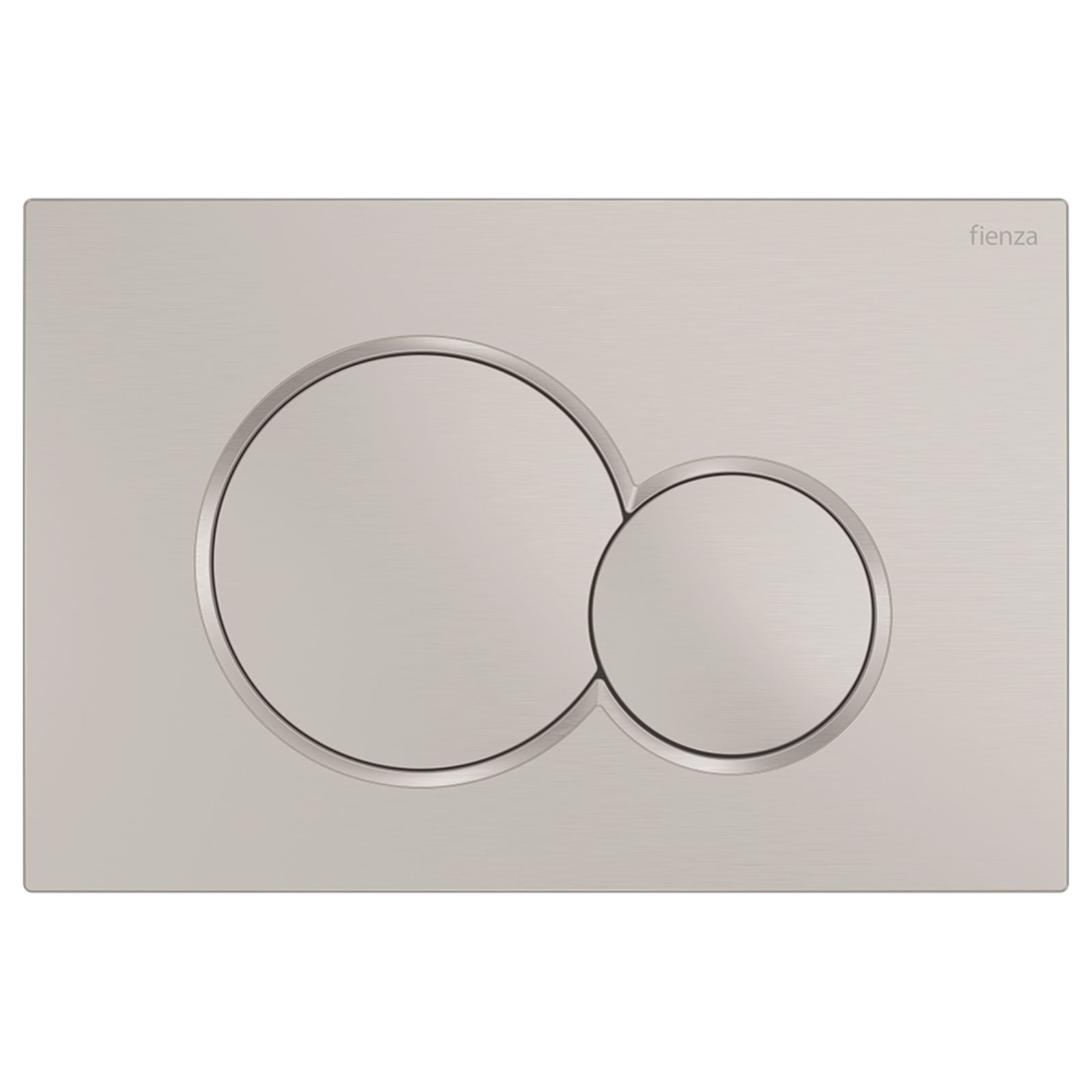 Fienza Sigma Round Button Flush Plate - Brushed Nickel SIG41-BN - The Blue Space