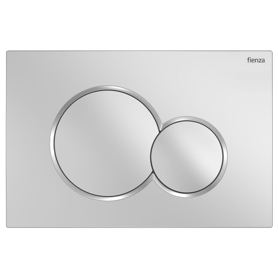 Fienza Sigma Round Button Flush Plate - Matte Chrome