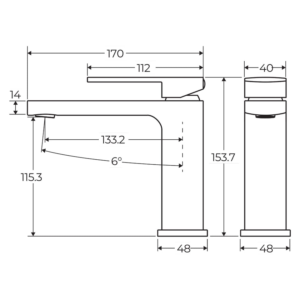 Fienza Tono Basin Mixer Brushed Nickel