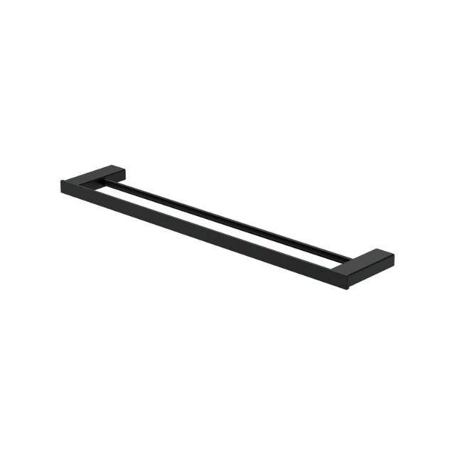 Fienza Tono Double Towel Rail 610mm Matte Black 85108600MB - The Blue Space