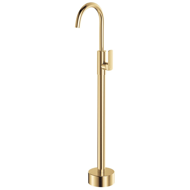 Fienza Tono Floor Mounted Basin/Bath Mixer Urban Brass 233112UB-LF - The Blue Space