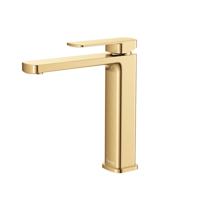Fienza Tono Medium Basin Mixer Urban Brass 233110UB-LF - The Blue Space