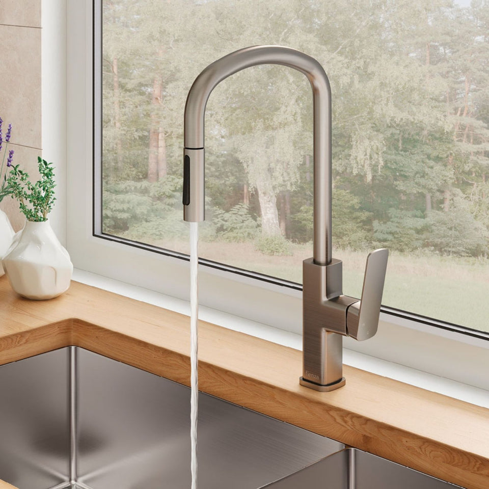 Fienza Tono Pull Out Sink Mixer Brushed Nickel