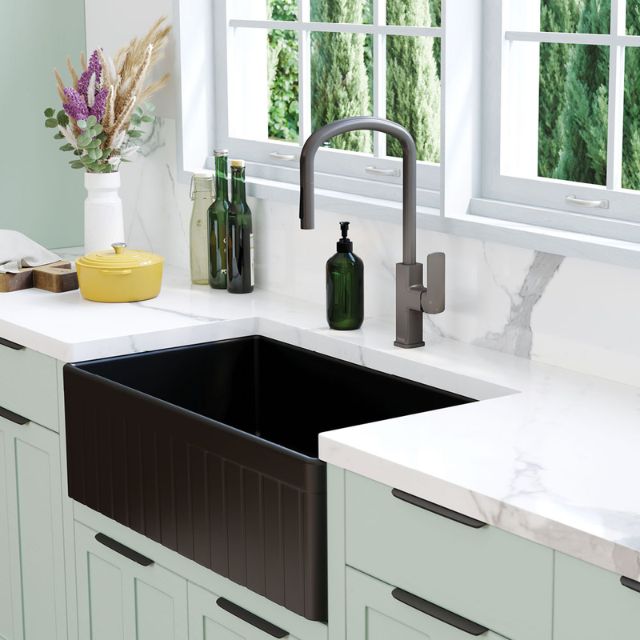 Fienza Tono Pull Out Sink Mixer Gun Metal