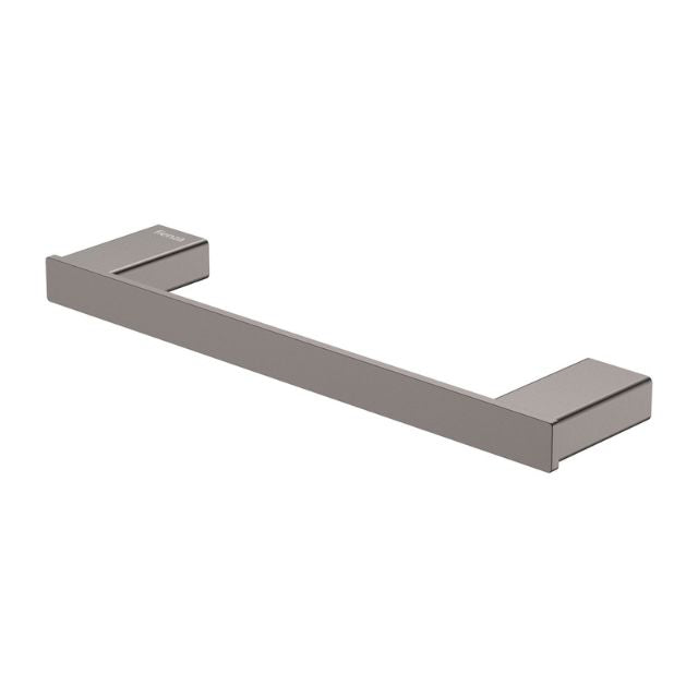 Fienza Tono Single Hand Towel Rail 300mm Gun Metal 85105GM - The Blue Space