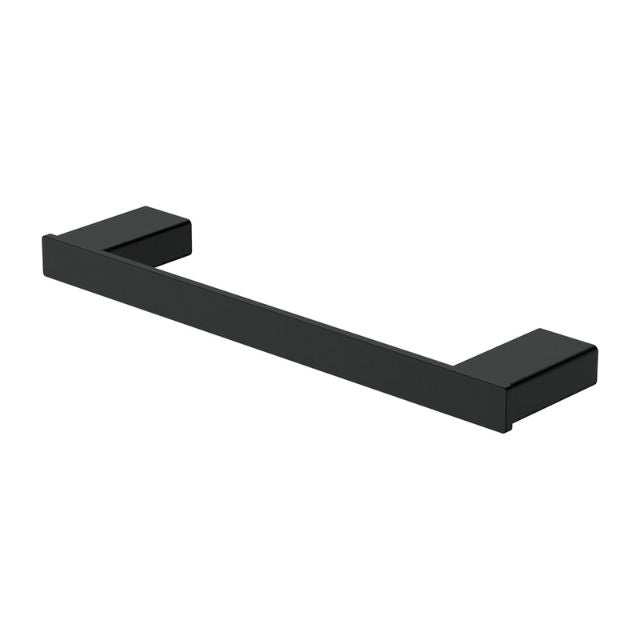 Fienza Tono Single Hand Towel Rail 300mm Matte Black 85105MB - The Blue Space