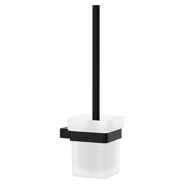 Fienza Tono Toilet Brush And Holder Matte Black 851010MB - The Blue Space