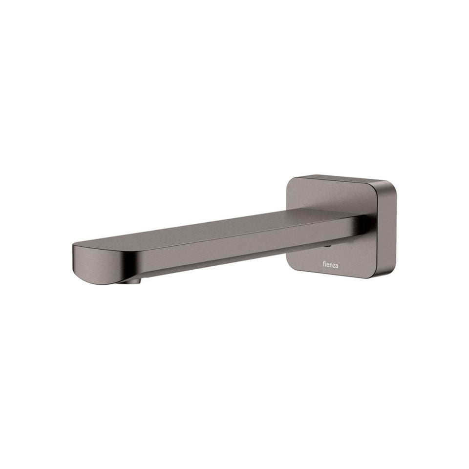 Fienza Tono Wall Basin/Bath Outlet 180mm Gun Metal