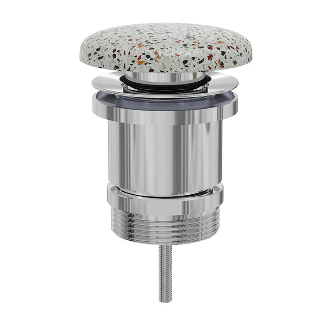 Fienza Universal Pop-Up / Pull-Out Basin Waste Terrazzo Concrete WAS72TZ - The Blue Space