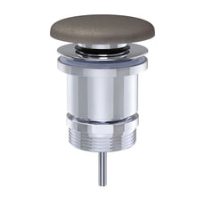 Fienza Universal Pop-Up / Pull-Out Basin Waste Warm Grey Concrete WAS72CC - The Blue Space