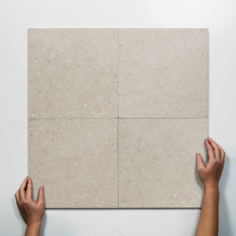 Frankie Vanilla Matte Porcelain Tile P3 300 x 300mm