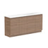 ADP Glacier Lite All Door Trio Vanity with Solid Surface Top