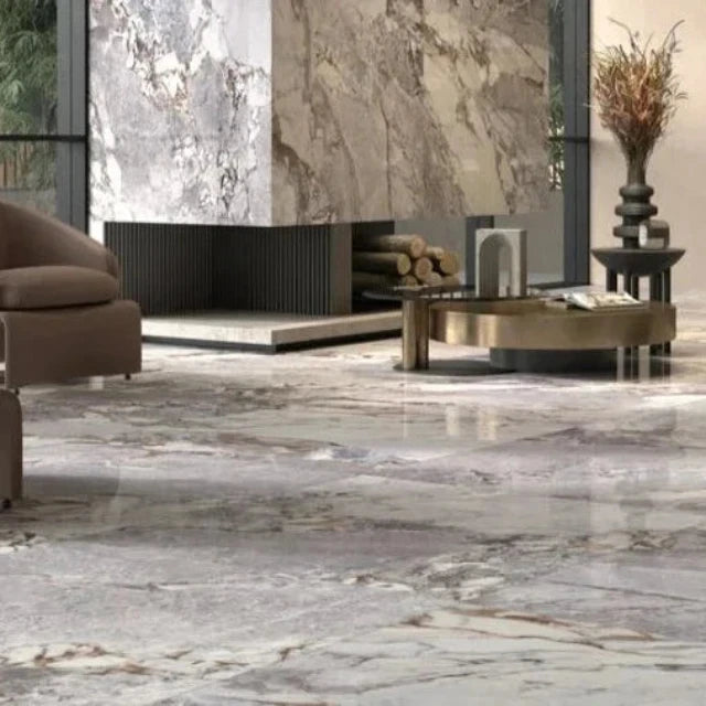 Grey Sofia Honed Marble Italian Porcelain Tile 1200x600x6.5mm