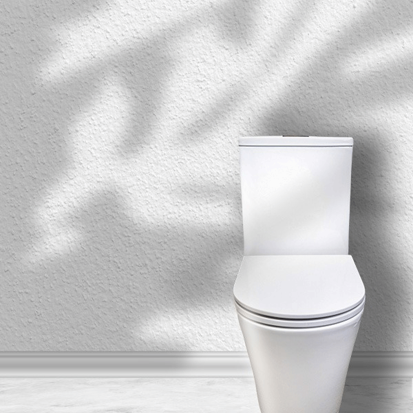 Indigo Cali II Raised Height Universal Rimless Toilet Suite