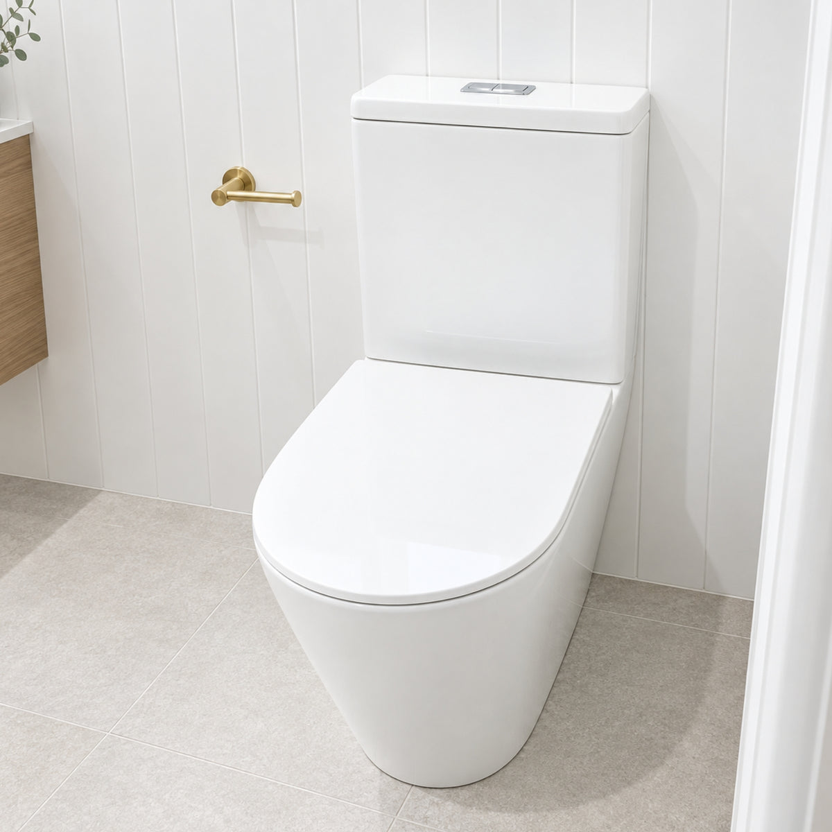 Indigo Cali Universal Rimless Toilet Suite US8002T2 - The Blue Space