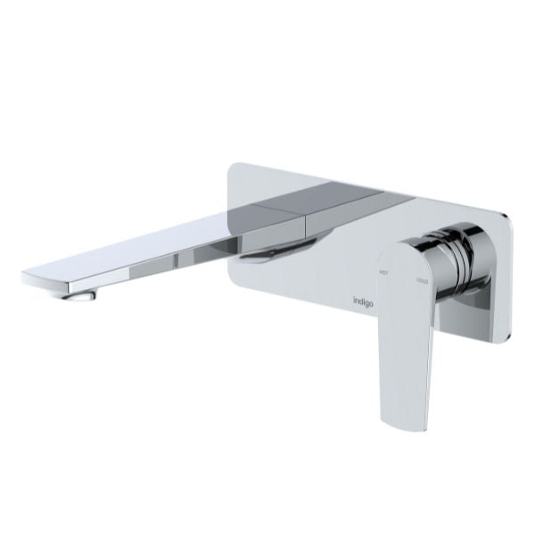 Indigo Savina Wall Basin/Bath Mixer 180mm Chrome online at The Blue Space