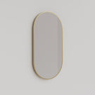 INGRPM90-BG | Ingrain Pill Shaped Brushed Nickel Framed Mirror 460mm by 910mm