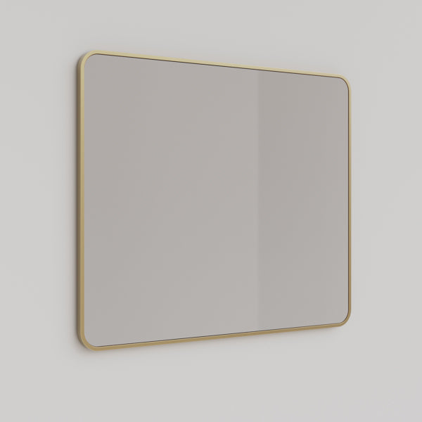 INGRM60-BG | Ingrain Rectangle Brushed Gold Framed Mirror 750mm by 900mm