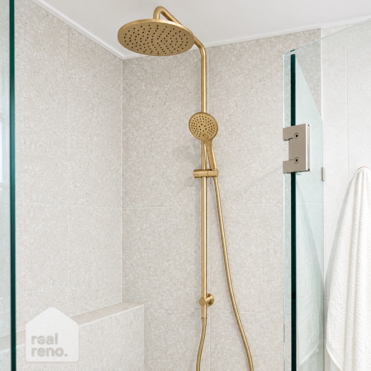 Freestanding Baths Island Terrazzo White Matt P4 Porcelain Tile 600x600mm 6NBLWHM - The Blue Space