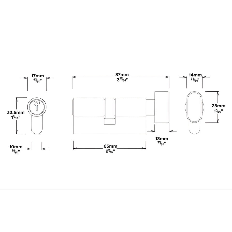 Iver Baltimore Lever Rectangular Backplate Entrance Kit with High Security Lock Brushed Brass