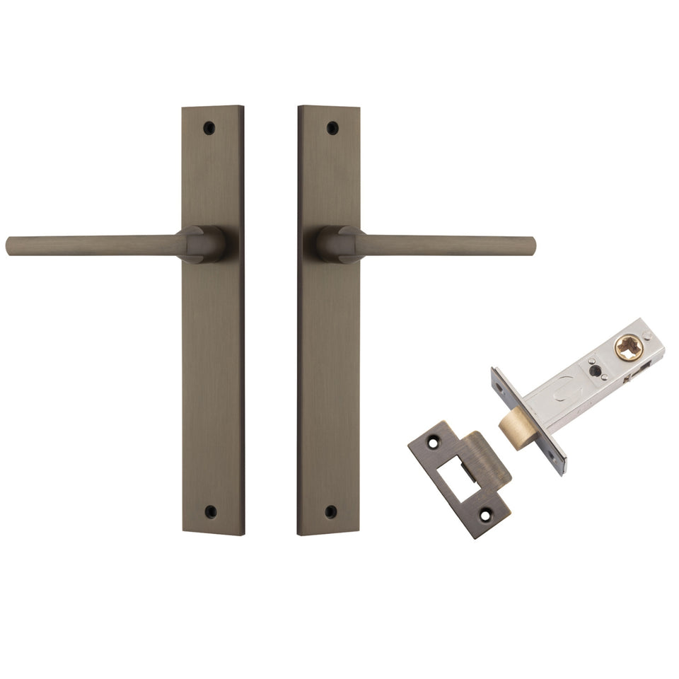 Iver Baltimore Lever Rectangular Backplate Passage Kit Signature Brass