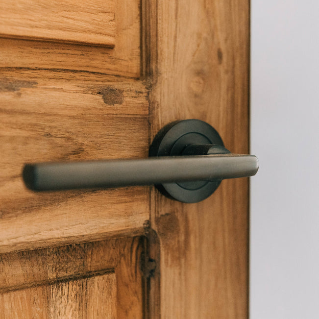 Project Image Iver Baltimore Lever Round Rose (Inbuilt Privacy) Signature Brass 9211KIBPRIV60 - The Blue Space