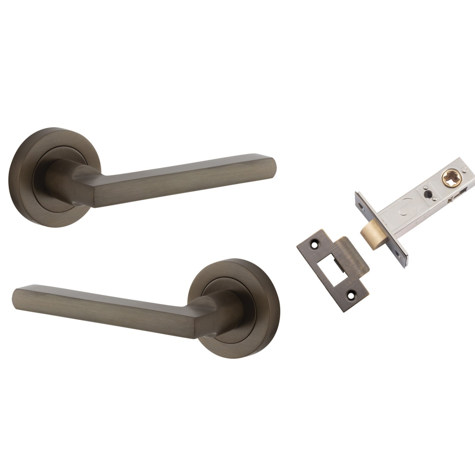 Iver Baltimore Lever Round Rose Passage Kit Signature Brass 9211KPASS60 - The Blue Space