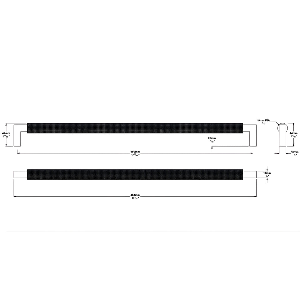 Iver Brunswick 450mm Cabinet Pull Handle Polished Chrome